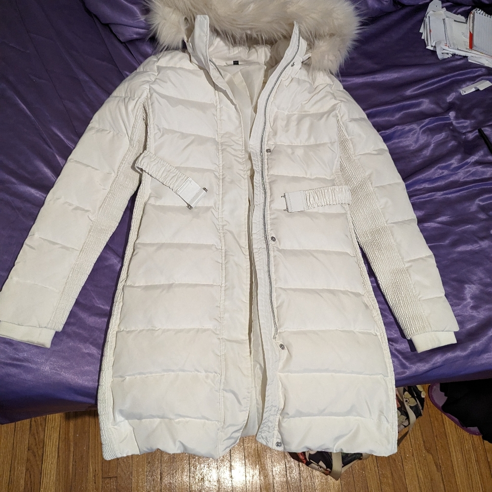 White winter jacket